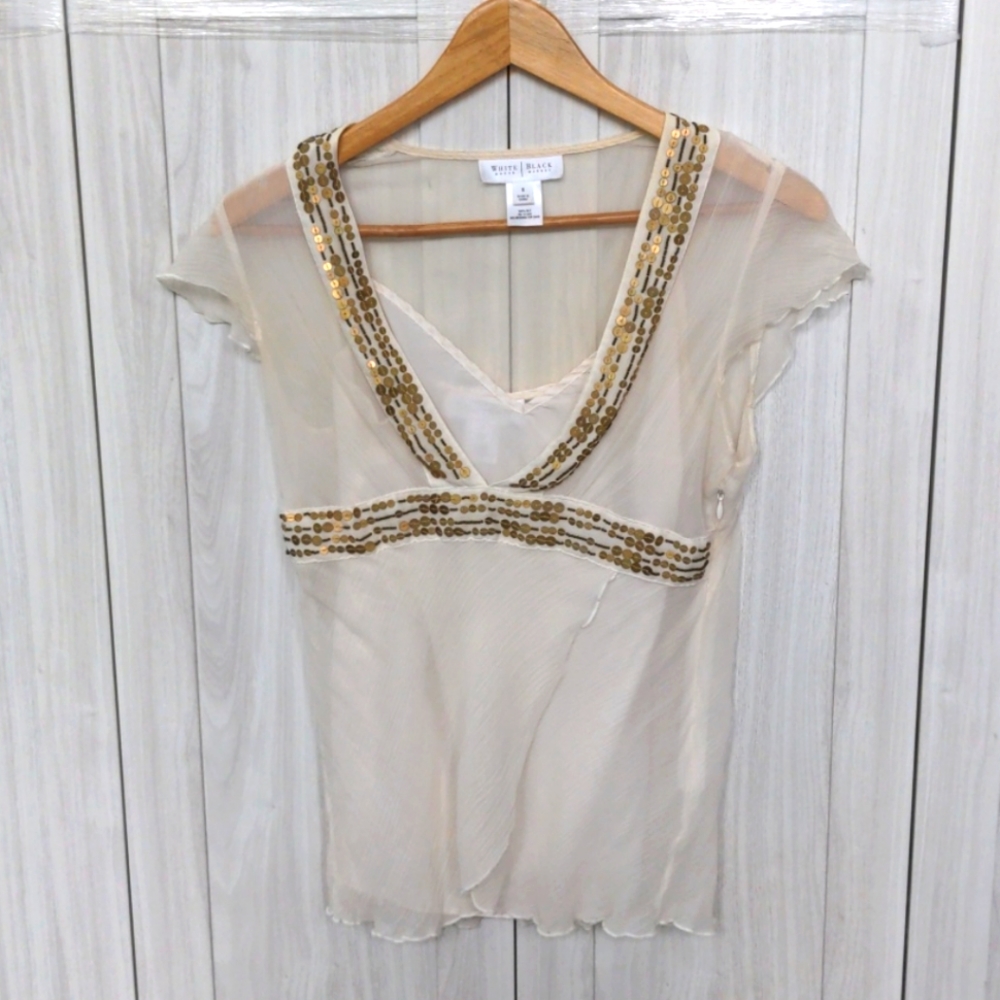 WHBM - Ivory 2 Piece Blouse - Size S